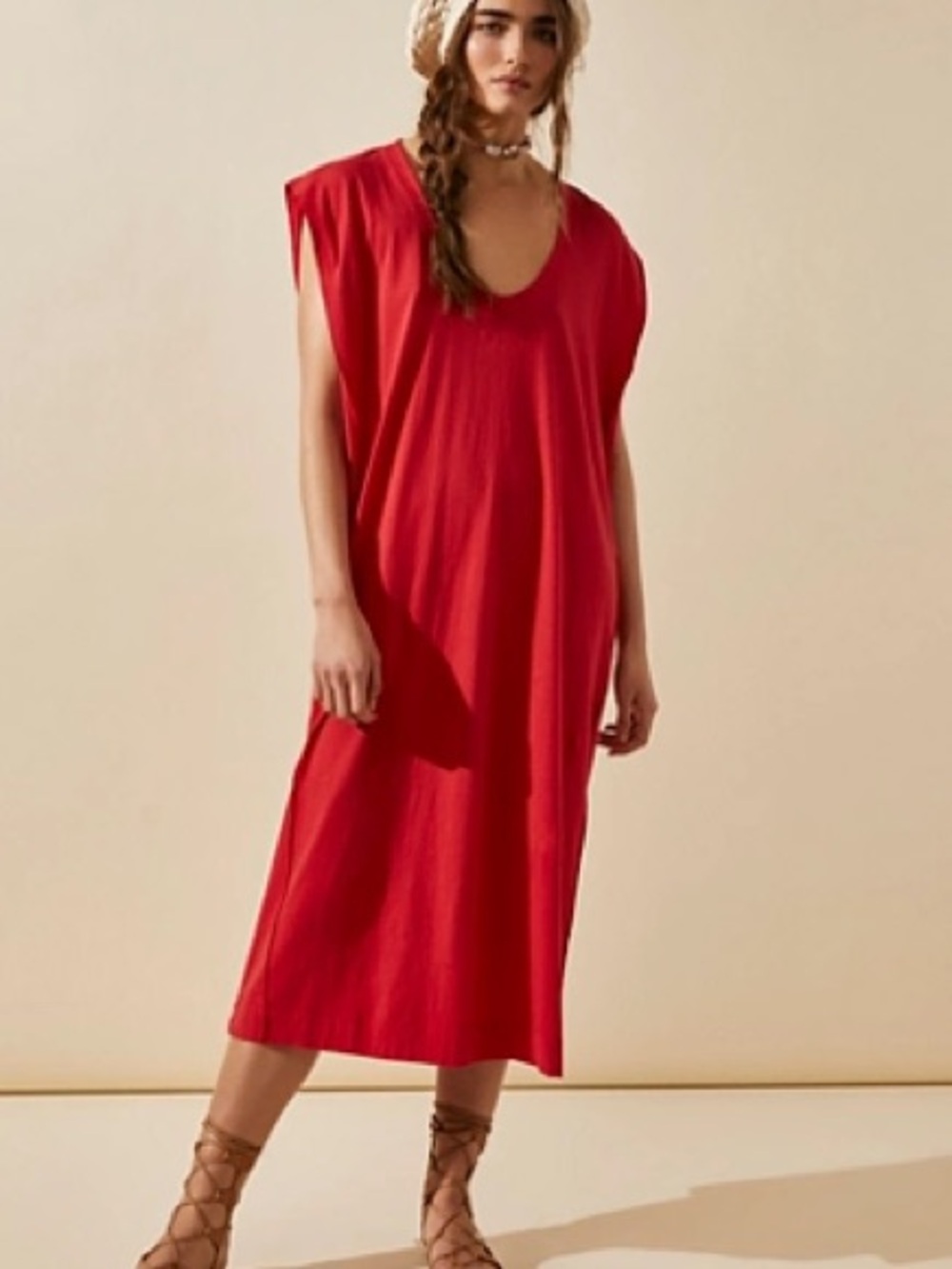 Free People Carta Tee midi dress.